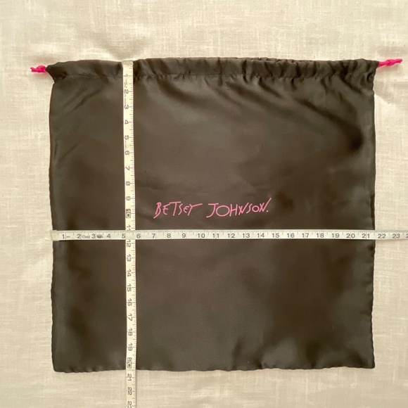 Betsey Johnson Black Silky Large Dust Bag 21”x20” NWOT - Picture 2 of 8